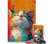 Puzzle da 1000 pezzi con baffi di gatto, ideale per adolescenti, con un design accattivante, perfetto per il tempo libero e per una fuga dalla realtà, un regalo significativo (38x52cm)