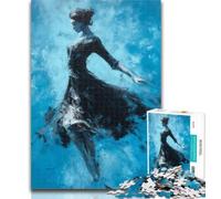 Puzzle da 1000 pezzi con ballerina, per adulti, interessante riduzione dello stress, interazione genitore-figlio, 50x75cm