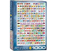 Puzzle da 1000 pezzi con bandiere del mondo