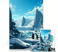 Puzzle da 1000 pezzi con bellissimi pinguini,incastri fluidi,divertente,stimolante per la logica e il pensiero creativo Gioco casual,regalo di Natale (50x75cm)