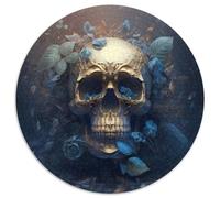 Puzzle da 1000 pezzi con bellissimi teschi per adulti, rompicapo stimolante per adolescenti, divertente serata di giochi in famiglia, 67,5x67,5 cm