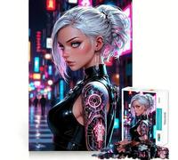 Puzzle da 1000 pezzi con braccio robotico tatuato di Sonya per adolescenti, gioco di logica, momento di pace, taglio perfetto, lista dei desideri di Babbo Natale (38x52cm)