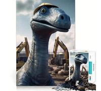 Puzzle da 1000 pezzi con brachiosauro,costruzione,taglio preciso,arte,logica,gioco di pensiero,gioco tranquillo,attività per compleanno (38x26cm)
