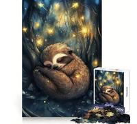 Puzzle da 1000 pezzi con bradipo addormentato nella foresta, ideale per ragazzi Gioco di logica, passatempo rilassante, taglio perfetto, regalo classico 38x26cm