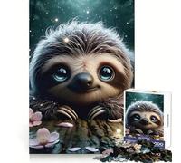Puzzle da 1000 pezzi con bradipo sorridente e felice, ideale per adolescenti Attività rilassante e per il benessere mentale Perfetto per incastri a pressione Un regalo adorabile (38x26cm)