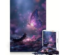 Puzzle da 1000 pezzi con bruco e farfalla per ragazzi,stimolante per la memoria e il benessere,con chiusura a incastro perfetta (38x52cm)
