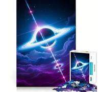 Puzzle da 1000 pezzi con buco nero e disco di accrescimento,bordo senza soluzione di continuità,gioco di logica divertente,svago,regalo artistico di Natale 50x75cm