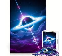 Puzzle da 1000 pezzi con buco nero e disco di accrescimento per adolescenti, attività rilassante per il benessere mentale, lucchetto perfetto, regalo adorabile (50x75cm)