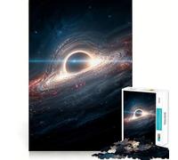 Puzzle da 1000 pezzi con buco nero e nebulosa nello spazio,gioco di precisione,divertente e creativo,ideale per momenti di relax e tranquillità,regalo di Natale 50x75cm