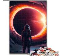 Puzzle da 1000 pezzi con buco nero, realizzato in cartone, gioco interattivo per famiglie, rompicapo, giocattolo educativo(26x38cm)