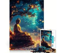 Puzzle da 1000 pezzi con Buddha in meditazione,incastro perfetto,sfida artistica per la mente,gioco divertente per il tempo libero,regalo di compleanno (38x26cm)