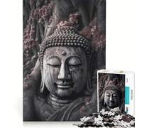 Puzzle da 1000 pezzi con Buddha sorridente e alberi, giocattolo educativo, stimolante da completare, compleanno e Natale, 50x75cm
