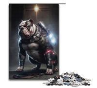 Puzzle da 1000 pezzi con bulldog colorato divertente puzzle per la famiglia ottimo regalo per gli appassionati di anime regalo per adulti da 1000 pezzi