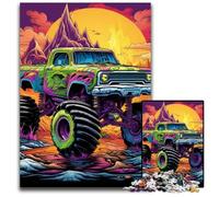 Puzzle da 1000 pezzi con camion psichedelici per adulti, ideale per gli innamorati, perfetto regalo di Natale, Capodanno, San Valentino, 50x75CM/19,68x29,52 pollici.