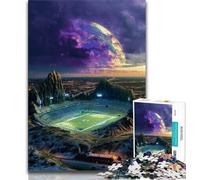 Puzzle da 1000 pezzi con campo da calcio per adolescenti e adulti, per giochi educativi, giocattoli, decorazioni per la casa e regali unici (38x26cm)