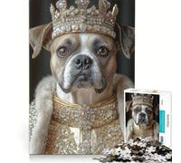 Puzzle da 1000 pezzi con cane boxer reale, decorazione da parete, stimolante da completare, per rafforzare l'amore tra le coppie 38x26cm