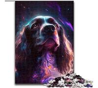 Puzzle da 1000 pezzi con cane fulmine colorato, puzzle impegnativi, dimensioni 50x75cm, regalo perfetto per la festa della mamma, compleanni, Natale