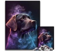 Puzzle da 1000 pezzi con cane Labrador sognante, per adulti, decorazione fai da te, sfida mentale, per adulti, famiglia, regalo di Natale 50x75CM/19,68x29,52 pollici