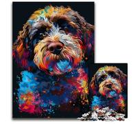 Puzzle da 1000 pezzi con cane Lagotto Romagnolo, puzzle difficili per adulti, gioco per adulti, gioco interattivo per famiglie, sfida per la mente, regalo 26X38CM/10,23x14,96 pollici