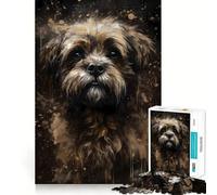 Puzzle da 1000 pezzi con cane Shih Tzu, ideale per ragazzi, gioco di logica, leggero e rilassante, taglio preciso, regalo classico 38x26cm