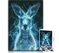 Puzzle da 1000 pezzi con canguro luminoso per adulti, gioco creativo di risoluzione dei problemi, idea regalo memorabile e sentita, dimensioni 50x75cm