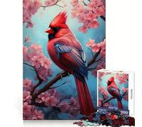 Puzzle da 1000 pezzi con cardinale per adulti, ideale per concentrarsi, rilassarsi e divertirsi, con tagli precisi e un'atmosfera accogliente, perfetto come regalo di Natale (38x26cm)
