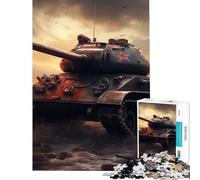 Puzzle da 1000 pezzi con carro armato tedesco della prima guerra mondiale gioco educativo giocattolo avvincente per coltivare la pazienza l'arte l'analisi e la logica (dimensioni 38x26cm)