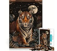 Puzzle da 1000 pezzi con carta dei tarocchi della tigre per adolescenti, ideale per migliorare la memoria e alleviare lo stress, con taglio di alta qualità e come regalo 50x75cm