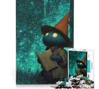 Puzzle da 1000 pezzi con carta dei tarocchi fantasy - Il gatto mago, gioco interattivo, divertente attività da fare in casa, adatto come decorazione da scrivania 50x75cm