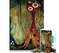 Puzzle da 1000 pezzi con casa sull'albero surreale e fantastica, ideale per adolescenti Un gioco che sfida la mente, un passatempo rilassante Taglio preciso Un regalo delizioso 50x75cm