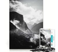 Puzzle da 1000 pezzi con cascata della Yosemite Valley per adulti,gioco di problem solving di livello professionale,attività rilassante di gruppo al chiuso (50x75cm)