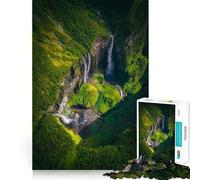 Puzzle da 1000 pezzi con cascata e canyon,gioco creativo per sviluppare le capacità cognitive,componenti robusti e facili da tagliare,ideale per i viaggi,gioco per allenare la mente (38x26cm)