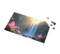 Puzzle da 1000 pezzi con cascata magica con farfalle rosa, puzzle per bambini dai 2 ai 4 anni, giocattoli per bambine dai 4 ai 5 anni (1000 pezzi)