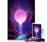 Puzzle da 1000 pezzi con cascata surreale per adolescenti, stimola la memoria, rilassa e migliora la precisione dei bordi, 50x75cm