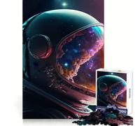 Puzzle da 1000 pezzi con casco da astronauta della Via Lattea, esercizio per la mente, hobby rilassante, taglio di precisione, regalo per le vacanze (38x26cm)