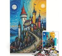 Puzzle da 1000 pezzi con castelli fantastici, gioco educativo, attività divertenti da fare a casa, regalo di compleanno, regalo di viaggio 50x75cm