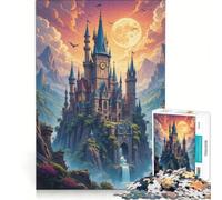 Puzzle da 1000 pezzi con castelli fantastici, gioco interattivo, attività divertenti da fare in casa, ideale come decorazione per la scrivania 38x26cm