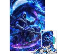 Puzzle da 1000 pezzi con Cavaliere della Morte e Drago Aiuta ad allenare la mente Attività per tutta la famiglia Gioco pratico per ragazzi dai 14 anni in su Dimensioni 38x52cm