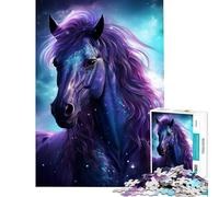 Puzzle da 1000 pezzi con cavallo spaziale e animale rompicapo sfida per l'intelligenza giocattolo avvincente regalo per compleanni sfida difficile (dimensioni 38x52cm)