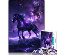 Puzzle da 1000 pezzi con cavallo viola sognante puzzle da 1000 pezzi per adolescenti regali di compleanno regali decorazioni murali per bambini dai 14 anni in su (50x75cm)
