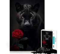 Puzzle da 1000 pezzi con cicatrici della Pantera Nera,incastro perfetto,decorazione,rompicapo,regalo,gioco di pace,opera d'arte natalizia 38x26cm