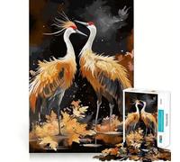 Puzzle da 1000 pezzi con cicogna da dipingere, per adulti, gioco cognitivo, attività di gruppo, assemblaggio, oggetto ideale per i desideri di Babbo Natale (38x26cm)