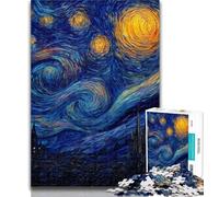 Puzzle da 1000 pezzi con cielo notturno, città, paesaggio urbano, per adulti, 1000 giochi educativi, decorazione per la casa, collezione di artisti, belle arti, 50x75cm