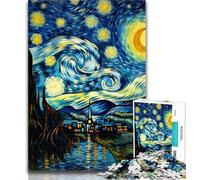 Puzzle da 1000 pezzi con cielo stellato e castello per adulti, giocattoli, giochi educativi, antistress, lista dei desideri con Babbo Natale, 26x38cm