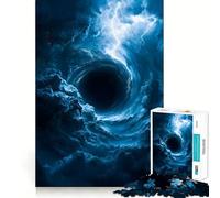 Puzzle da 1000 pezzi con cielo tempestoso, fulmini e vortice per ragazzi, ideale per il tempo libero Taglio preciso, regalo stagionale 38x52cm