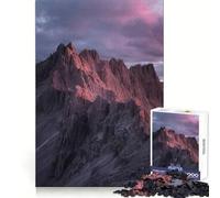 Puzzle da 1000 pezzi con cime montuose al tramonto, ideale per adolescenti, stimola la memoria, riduce lo stress e crea un'immagine tridimensionale da appendere al muro (50x75cm)