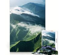 Puzzle da 1000 pezzi con cime montuose tra le nuvole per adulti e ragazzi, gioco di logica, divertimento rilassante, bordi netti, regalo memorabile (38x52cm)