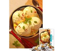 Puzzle da 1000 pezzi con ciotola di gelato basilico e cucchiaio sfida di intelligenza giocattolo educativo gara di velocità manuale regalo per compleanni (dimensioni 38x52cm)