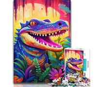 Puzzle da 1000 pezzi con coccodrilli del Nilo, puzzle da 1000 pezzi per adulti, regali, giocattolo educativo intellettuale decomprimente, fantastici regali e giocattoli, 75x50cm