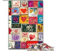 Puzzle da 1000 pezzi con collage d'amore, per serate di giochi in famiglia, un'esperienza visiva stimolante e gratificante (dimensioni 50x75cm)